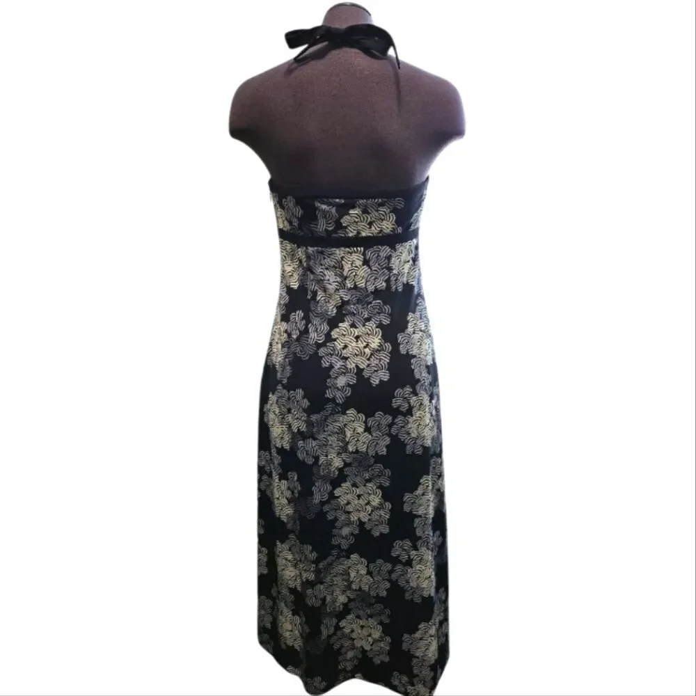 EC J.CREW GEOMETRIC PATERNED HALTER DRESS Sz.4